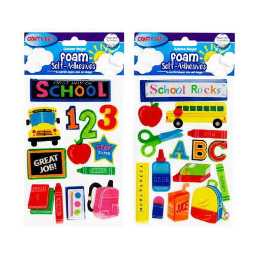 Picture of CRAFTY BITZ 3D FOAM STICKERS SCHOOL